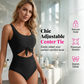 Women's Tie-Front High Waisted Two-Piece Swimsuit