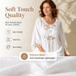 Women's Crochet Patchwork Beach Cover Up with Tassel
