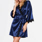 Women's Lightweight Satin Short Robe