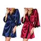 Women's Lightweight Satin Short Robe