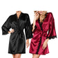Women's Lightweight Satin Short Robe