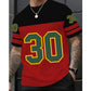 Men's Printed Short-Sleeve Sports T-Shirt