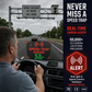 Head Up Display (HUD) GPS-szel  – pontos sebesség km/h-ban – digitális sebességmérő, iránytű és sebességtúllépés-riasztó – plug & play minden járműhöz 📊✨