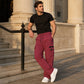 Men's Casual Elastic Waist Cargo Pants