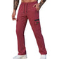 Men's Casual Elastic Waist Cargo Pants