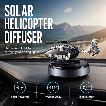 🌷 Napenergiával működő, forgó helikopter alakú autóillatosító