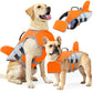 🐕 Kutyáknak készült mentőmellény cserélhető elülső úszópárnával 🏊‍♂️