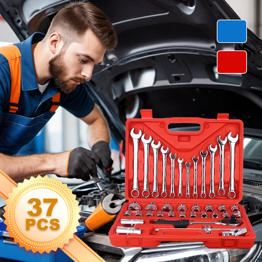 🧰 37 darabos autószerelő-készlet