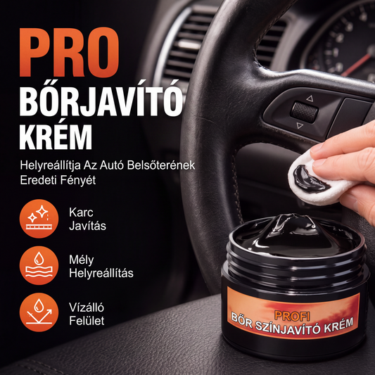 🧽 Kormánykerék-javító krém – a bőr karcolásai egy törléssel eltűnnek