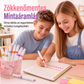 6 darabos ívelt kiemelő toll készlet mintás görgőheggyel