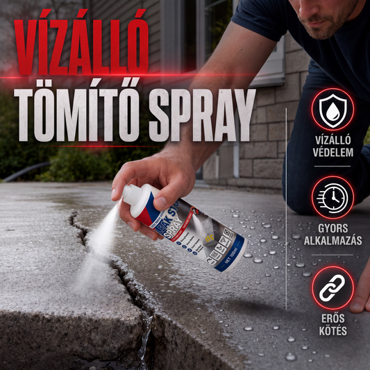 💧 Új vízálló, szivárgásgátló tömítő spray | Rugalmas, vízálló védőréteget képez