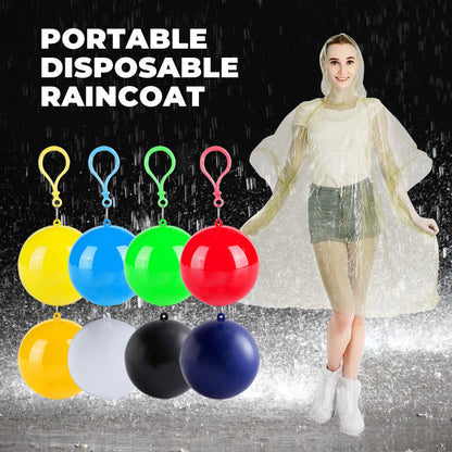 🌧️ Hordozható, eldobható esőkabát – ✨ Pehelysúlyú, azonnali védelem és zökkenőmentes, gondtalan kirándulás 🎒🏕️