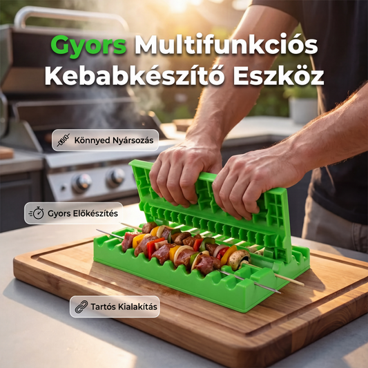 🍢 Többfunkciós nyársazó gép｜Egy gombnyomással történő gyors nyársazás