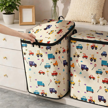 🛍️ Nagyméretű összecsukható vászon tároló rendszerező