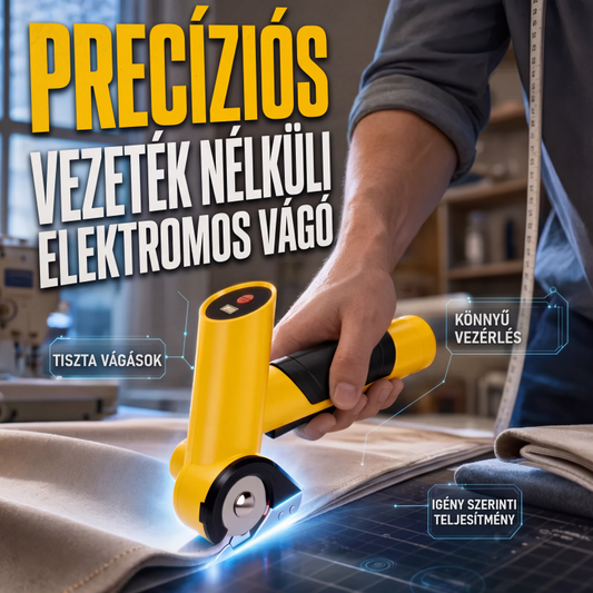 ✂️ Precíziós, vezeték nélküli elektromos kartonvágó