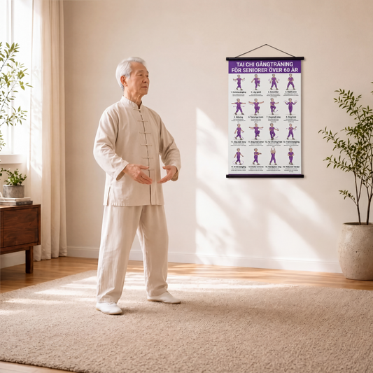 🧘‍♀️ Tai Chi-edzés poszter időseknek — ✨ Egyszerű, kíméletes edzésmódszer, amely segít élvezni a zökkenőmentes, egészséges időskort