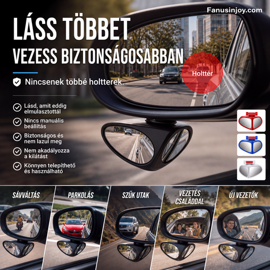 👀 Lusterko wspomagające cofanie z regulacją w zakresie 360 stopni 🚗