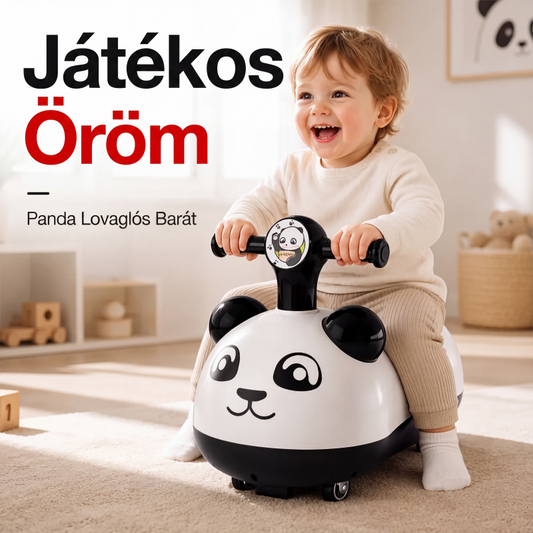 🛴 Panda Baby zenés, fényes tolható és csúszós autó【✨ Ingyenes szállítás】