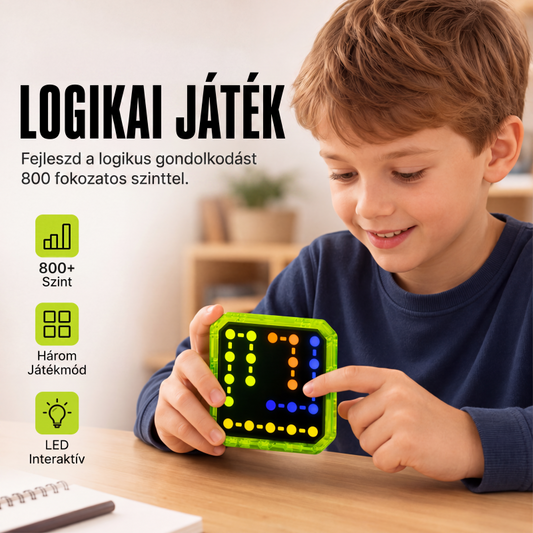 Interaktív LED logikai kirakós játék gyerekeknek