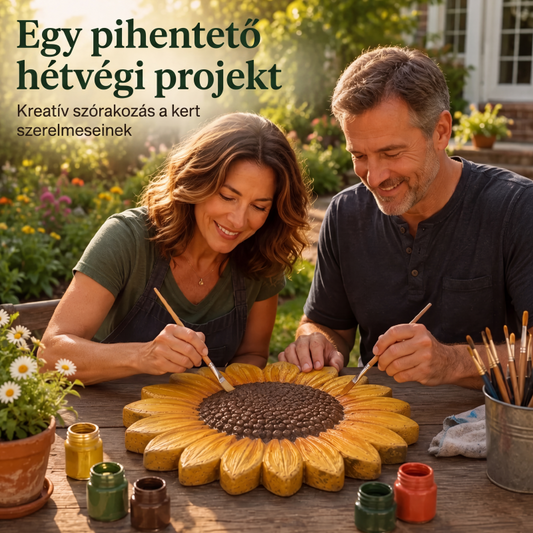 🌻 Újrafelhasználható napraforgó-lépcsőfok-forma – tegye kertjét egyedivé