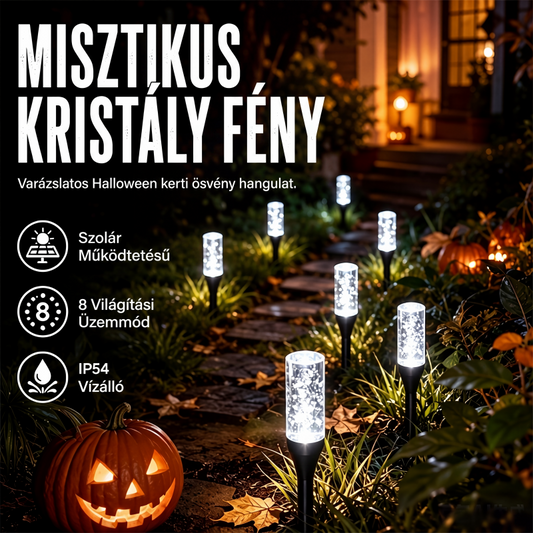 Napelemes útvonaljelző karóvilágítás