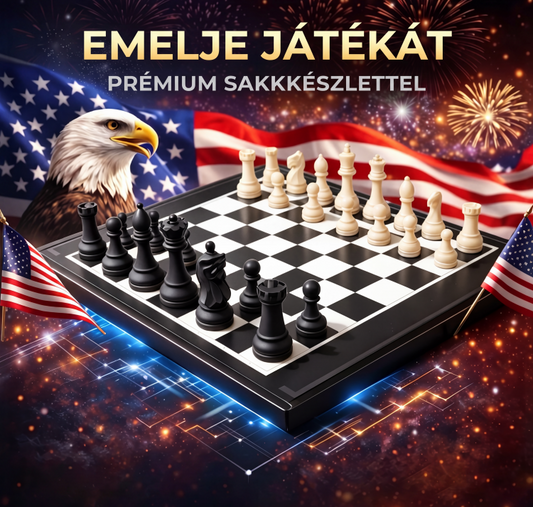 🔥 Korlátozott idejű 50% KEDVEZMÉNY🔥 250. évfordulós különkiadású sakktábla és bábuk