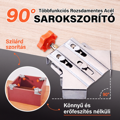 Többcélú rozsdamentes acél 90 fokos sarokbilincs