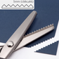 ✂️ Többfunkciós fogazott olló – több rétegű szövetet is elvág, és fogazott mintát vág ki