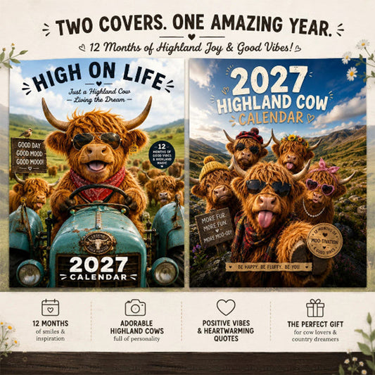 2027-es hegyvidéki tehén falinaptár