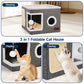 Foldable 2-in-1 Cat Cube House
