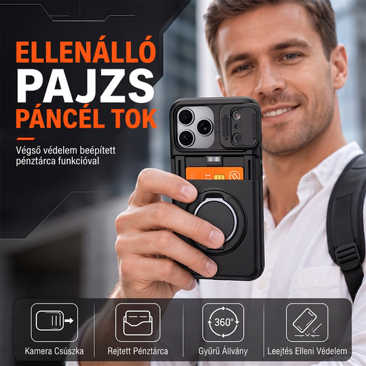 📱🛡️ Strapabíró iPhone-tok: ütésálló, kártyatartóval és kamera-védővel! ✨