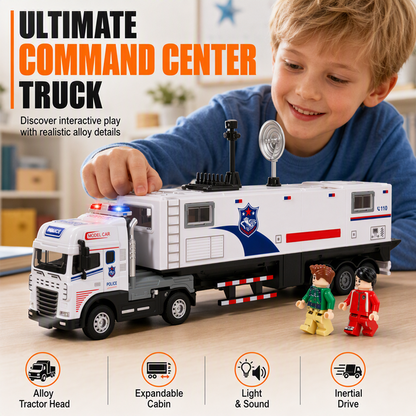 Pull-Back Alloy Command Truck Toy
