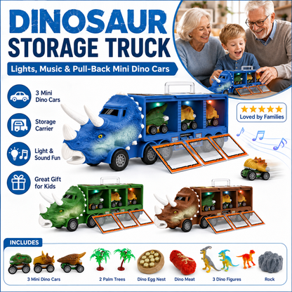 Interactive Dinosaur Transporter Toy Truck
