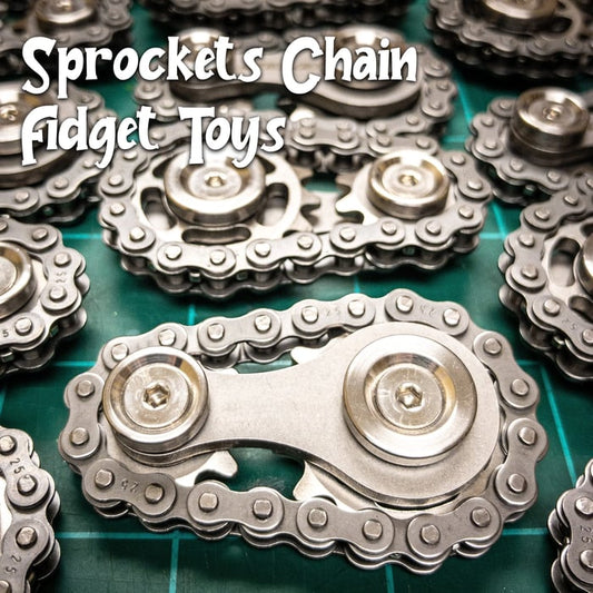 ⚙️ Kerékpárláncból készült fidget spinner játék
