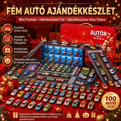 🚚 Összecsukható játékautó-garázs játszókészlet