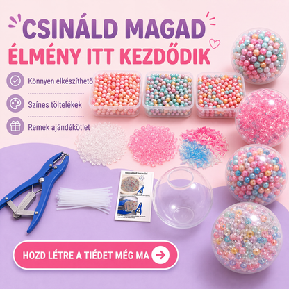 🔮 DIY Nyomkodós Labda Készítő Készlet