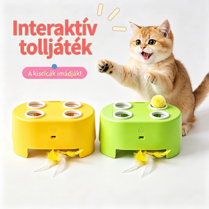 🐱Elektromos interaktív macskajáték, üsd a vakondot