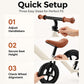 10 Inch Kids Balance Bike Carbon Steel No Pedal Glider for Toddlers