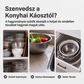 3 darabból álló összehajtható szűrőkészlet leeresztő alappal