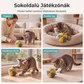 Puha, harapásálló, csörgős kisállatjáték