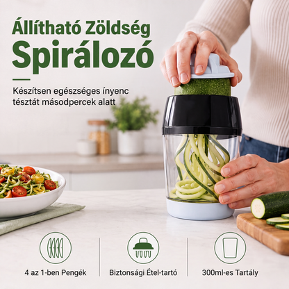 Kézi zöldségspirál-szeletelő