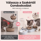 2 az 1-ben ergonomikus, megemelt és döntött háziállat-tál