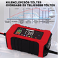 12V 6A intelligens autóakkumulátor-töltő LCD-kijelzővel