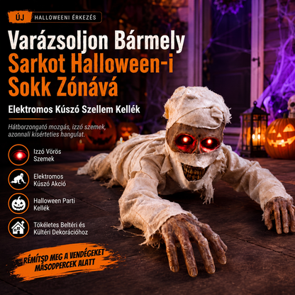 Elektromosan kúszó múmia, Halloween dekorációs kellék