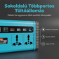 🔌 Hordozható teljesítményinverter LED munkalámpával