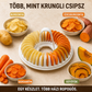 👩‍🍳 DIY burgonyachips-készítő szett mikrohullámú sütőhöz, szeletelő tálkával együtt