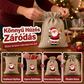 🎅 Zsinórral zárható karácsonyi zsákvászon ajándékzsákok
