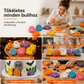 💀🎃 Halloween mini 3D süteménykivágó készlet | Egynyomásos koponya-, szellem- és tök-dombornyomó formák