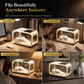 Transparent Plastic Fish Tank with Lid Decorative Ecological Aquarium for Home Living Room and Entryway