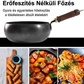 🍳  Bevonat nélküli vastag vasfedelű edény